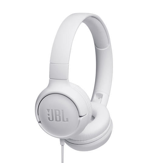 JBL Tune 500 | Écouteurs filaire supra-auriculaires - Blanc-SONXPLUS.com