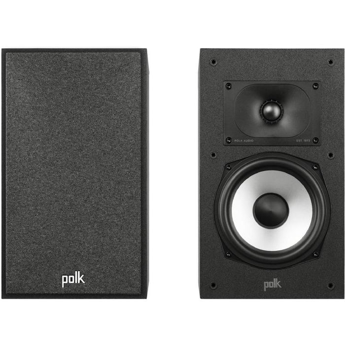 Polk Monitor XT20 | Ensemble d'Haut-parleurs de bibliothèque - Certifié Hi-Res Audio - Compact - Noir - Paire-Sonxplus