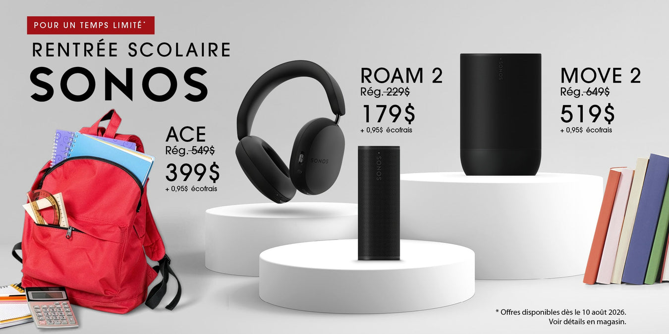 Promotion de la rentrée scolaire avec Sonos :