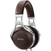 Denon AH-D5200 | Écouteur filaire circum-auriculaire - Coques en Zebrawood - Structure en Aluminium - Haut de gamme - Léger - Brun-SONXPLUS.com