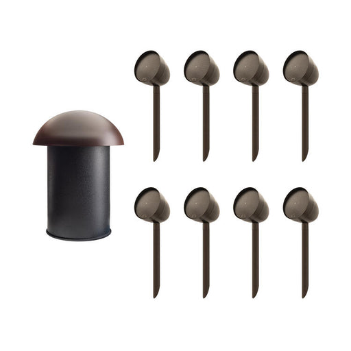 Paradigm Garden Oasis Essentials System | Ensemble d'Haut-parleurs Extérieur - 8 Haut-parleurs - 1 Caisson de grave - Bronze-SONXPLUS.com