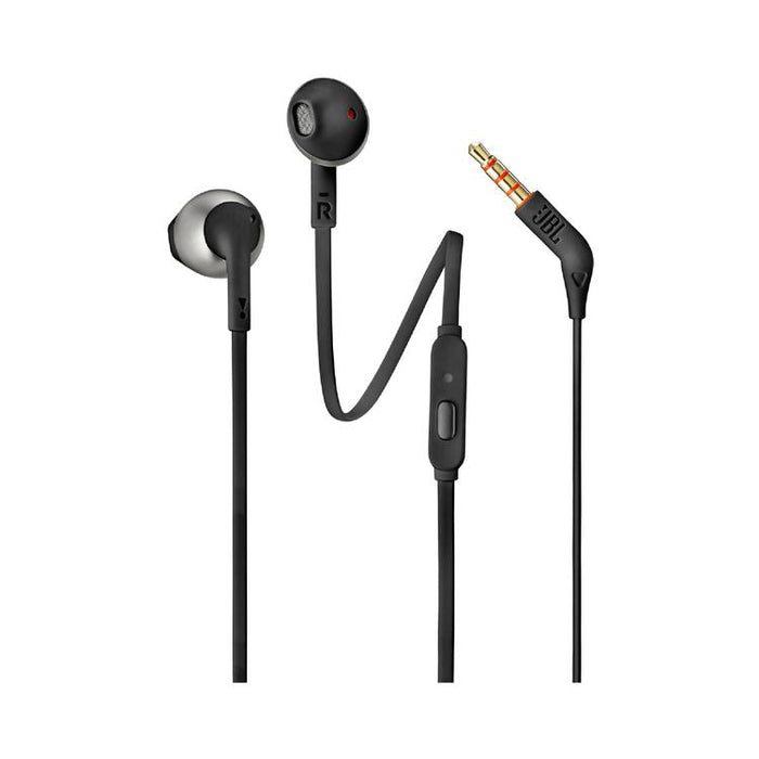 JBL Tune 205 | Écouteurs filaire intra-auriculaires - JBL Pure Bass - Microphone - Noir-SONXPLUS.com