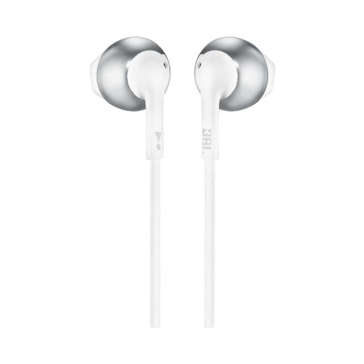 JBL Tune 205 | Écouteurs filaire intra-auriculaires - JBL Pure Bass - Microphone - Chrome-SONXPLUS.com