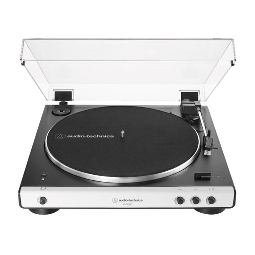 Audio-Technica AT-LP60XBT | Table tournante Stéréo - Sans fil - Bluetooth - Entraînement par courroie - Entièrement automatique - Blanc-SONXPLUS.com