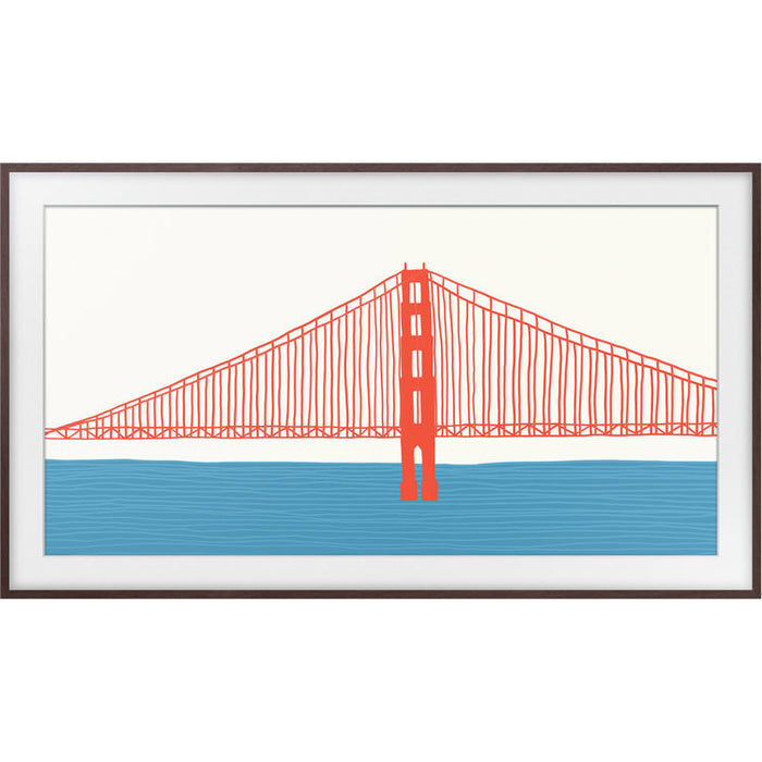 Samsung VG-SCFA85BWBZA | Contour pour téléviseur 85" The Frame - Brun