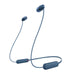 Sony WI-C100 | Écouteurs intra-auriculaires - Sans fil - Bluetooth - Autour du cou - Microphone - IPX4 - Bleu-SONXPLUS.com