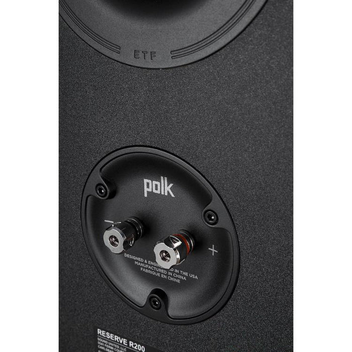 Polk Reserve R200 | Ensemble d'Haut-parleurs de bibliothèque - Excellent détail home cinéma - Noir - Paire-SONXPLUS.com