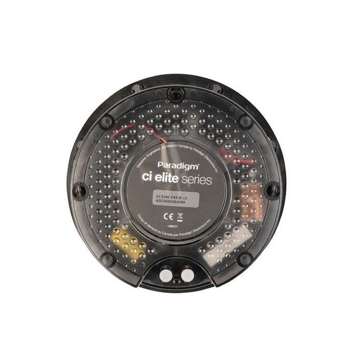Paradigm CI Elite E65-R V2 | Haut-parleur 6-1/2" encastré - Plafonnier - SHOCK-MOUNT - Noir - Surface blanche prête à peindre - Unité-SONXPLUS.com