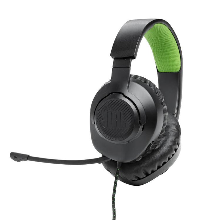 JBL Quantum 100X | Casque de jeu filaire circum-auriculaire - Pour Console X-box - Noir/Vert
