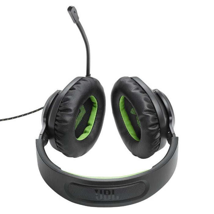 JBL Quantum 100X | Casque de jeu filaire circum-auriculaire - Pour Console X-box - Noir/Vert