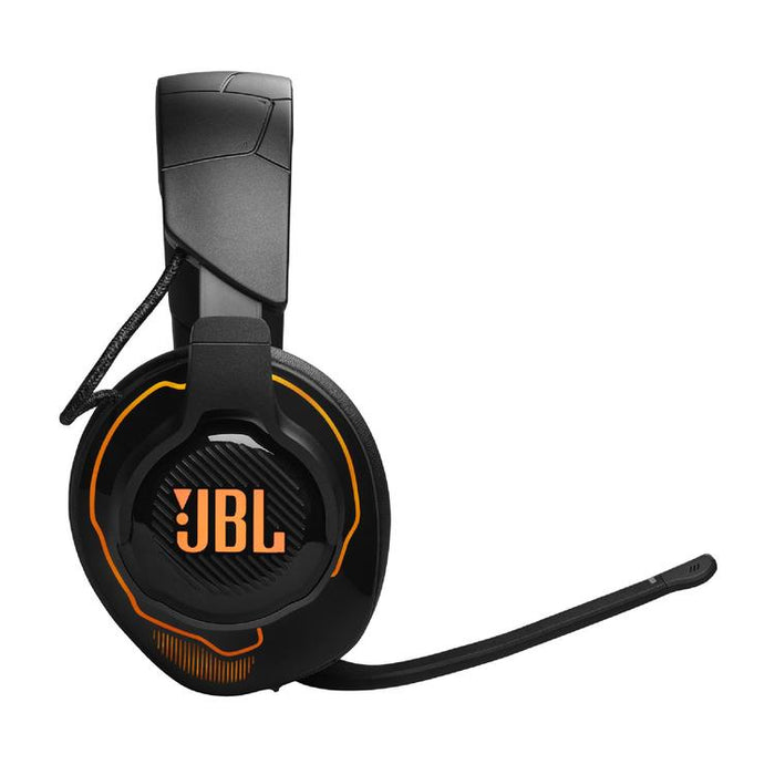 JBL Quantum 910 | Casque de jeu Pro circum-auriculaire - Sans Fil - Éclairage RGB - Réduction de bruit - Noir