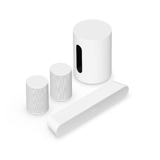 Sonos | Ensemble immersif avec Ray - Sub Mini - 2 x Era 100 - Blanc-SONXPLUS.com