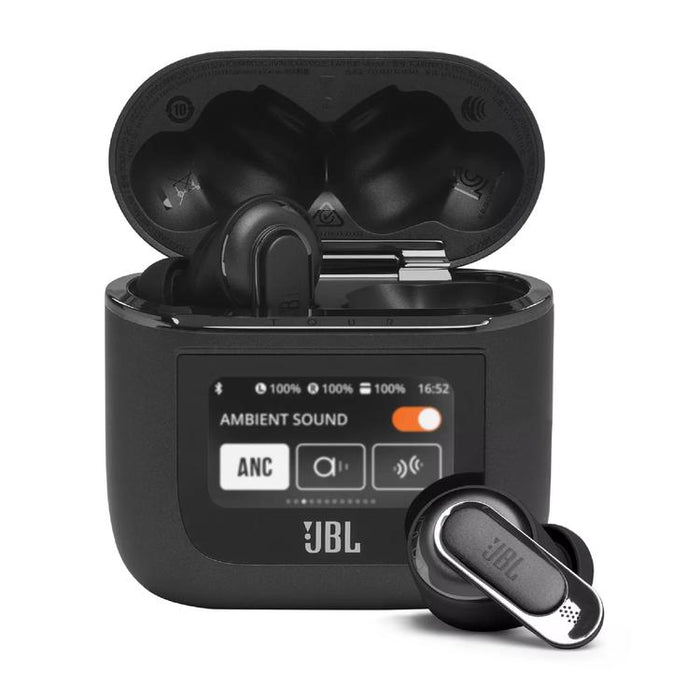 JBL TOUR PRO 2 | Écouteurs intra-auriculaires - Sans fil - Bluetooth - True ANC - 6 microphones - Étui intelligent - Noir