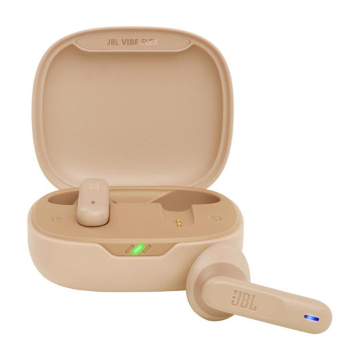 JBL Vibe Flex | Écouteurs intra-auriculaires - Sans fil - Bluetooth - Conception Stick-open - Technologie Smart Ambient - Beige-SONXPLUS.com
