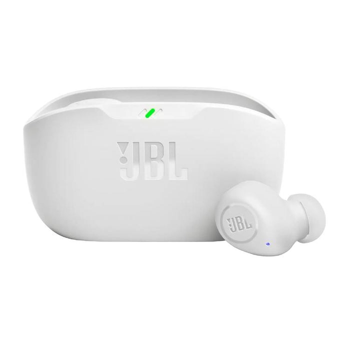 JBL Vibe Buds | Écouteurs intra-auriculaires - Sans fil - Bluetooth - Technologie Smart Ambient - Blanc-SONXPLUS.com