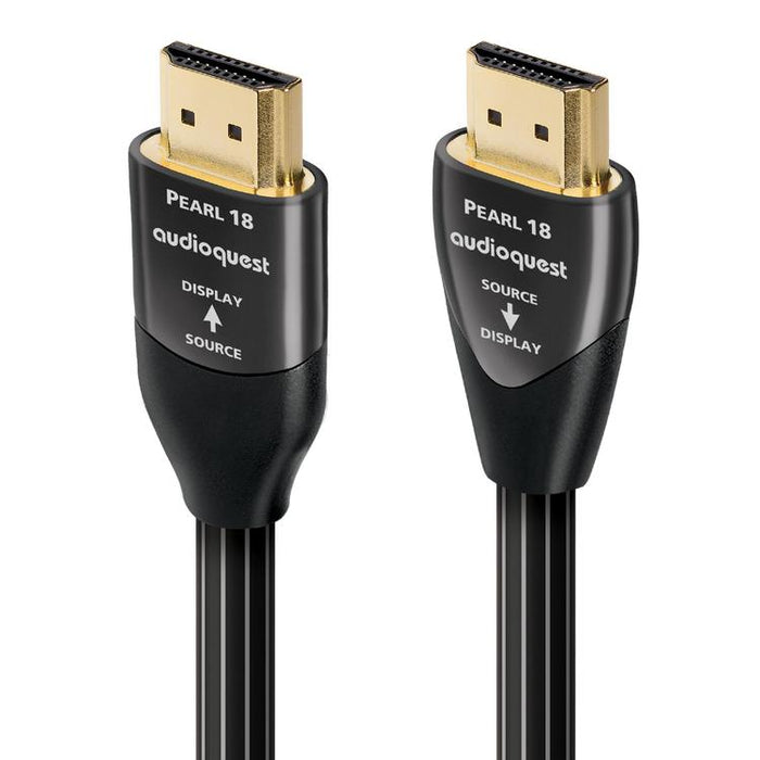 Audioquest Pearl | Câble HDMI actif - Transfert jusqu'à 8K Ultra HD - HDR - eARC - 18 Gbps - 10 Mètres-SONXPLUS.com