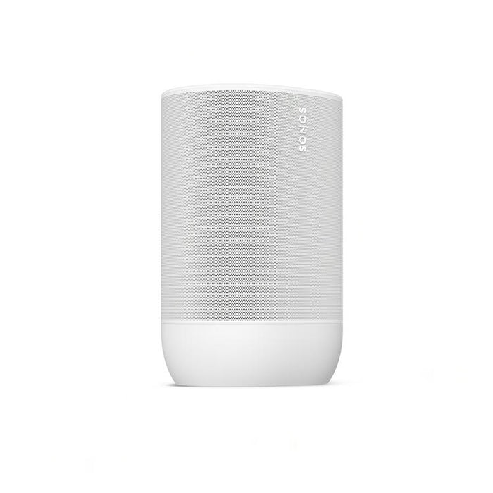 Sonos Move 2 | Haut-parleur sans fil - Stéréo - Commande Vocale - Jusqu'à 24 heures d'autonomies - Blanc-SONXPLUS.com