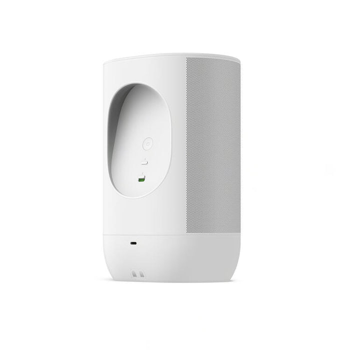 Sonos Move 2 | Haut-parleur sans fil - Stéréo - Commande Vocale - Jusqu'à 24 heures d'autonomies - Blanc-SONXPLUS.com