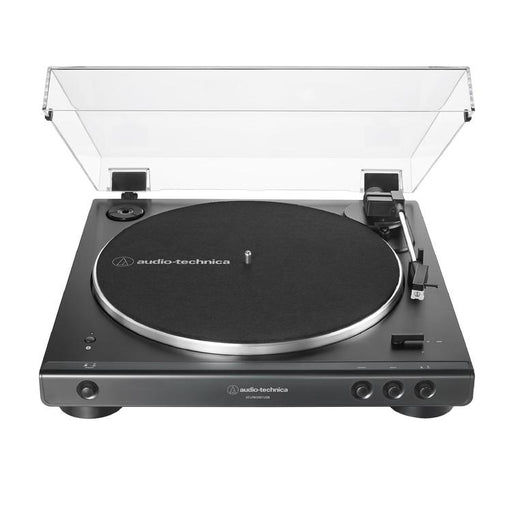 Audio-Technica AT-LP60XBT-USB-BK | Table tournante Stéréo - Entièrement automatique - Entraînement par courroie - USB - Bluetooth - Noir-SONXPLUS.com
