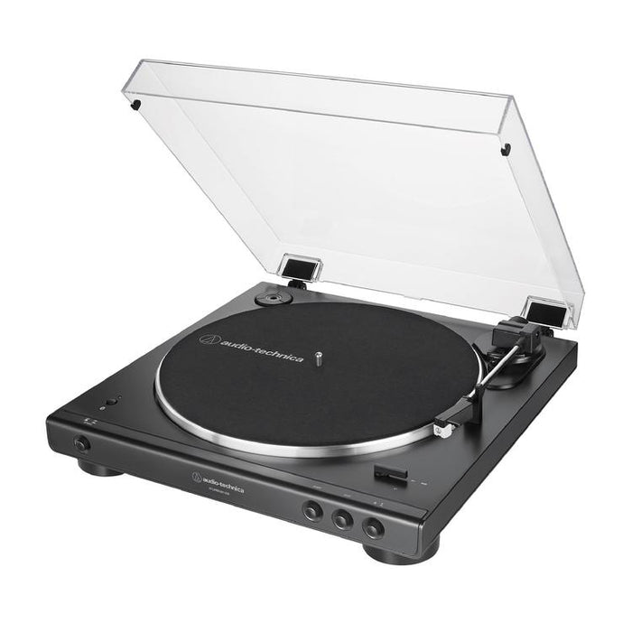 Audio-Technica AT-LP60XBT-USB-BK | Table tournante Stéréo - Entièrement automatique - Entraînement par courroie - USB - Bluetooth - Noir-SONXPLUS.com