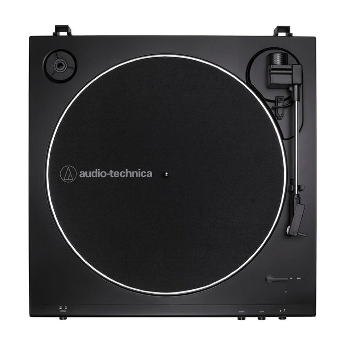 Audio-Technica AT-LP60XBT-USB-BK | Table tournante Stéréo - Entièrement automatique - Entraînement par courroie - USB - Bluetooth - Noir-SONXPLUS.com