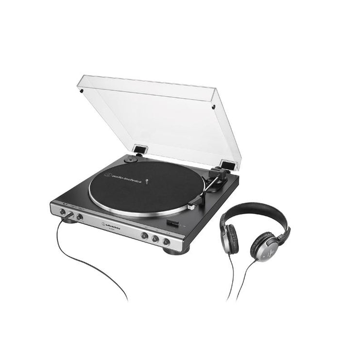 Audio-Technica AT-LP60XHP-GM | Table tournante - Stéréo - Avec casque - Métal Gun-SONXPLUS.com
