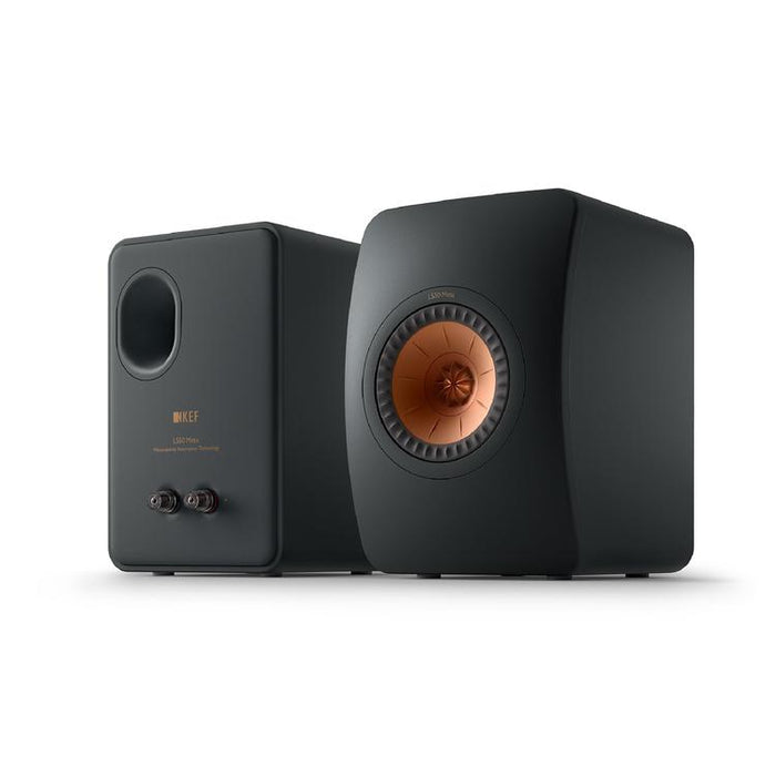 KEF LS50 META | Haut-parleurs HiFi Uni-Q 12e génération - Bass reflex 2 voies - Technologhie d'absorption Metamaterial - Noir Carbone - Paire-SONXPLUS.com