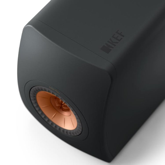 KEF LS50 META | Haut-parleurs HiFi Uni-Q 12e génération - Bass reflex 2 voies - Technologhie d'absorption Metamaterial - Noir Carbone - Paire-SONXPLUS.com