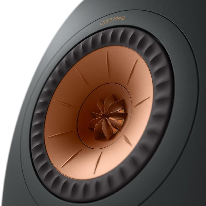 KEF LS50 META | Haut-parleurs HiFi Uni-Q 12e génération - Bass reflex 2 voies - Technologhie d'absorption Metamaterial - Noir Carbone - Paire-SONXPLUS.com