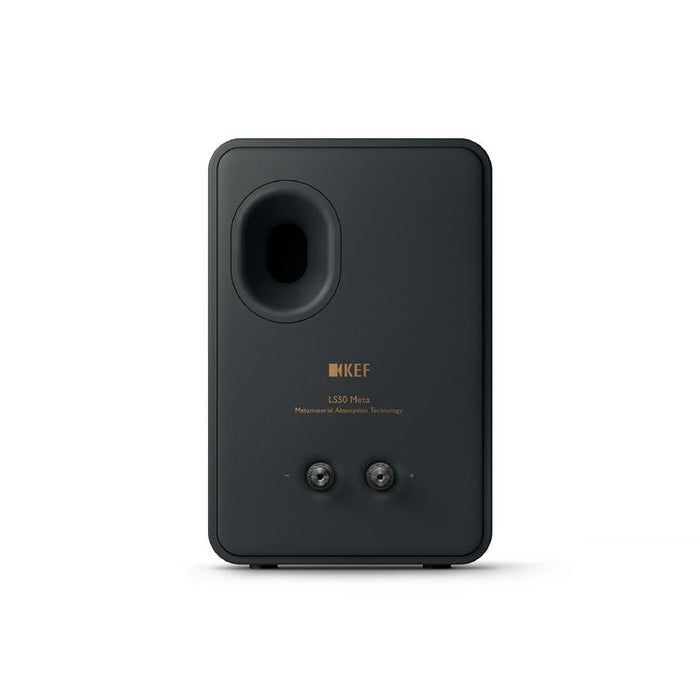 KEF LS50 META | Haut-parleurs HiFi Uni-Q 12e génération - Bass reflex 2 voies - Technologhie d'absorption Metamaterial - Noir Carbone - Paire-SONXPLUS.com