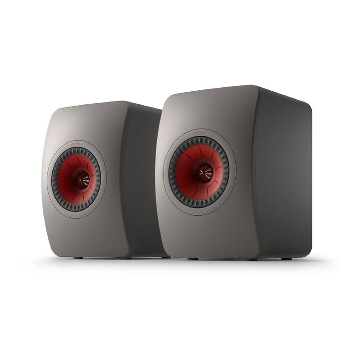KEF LS50 META | Haut-parleurs HiFi Uni-Q 12e génération - Bass reflex 2 voies - Technologhie d'absorption Metamaterial - Gris Titane - Paire-SONXPLUS.com