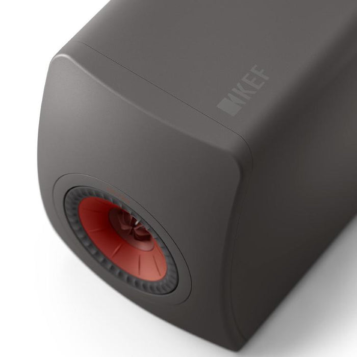 KEF LS50 META | Haut-parleurs HiFi Uni-Q 12e génération - Bass reflex 2 voies - Technologhie d'absorption Metamaterial - Gris Titane - Paire-SONXPLUS.com