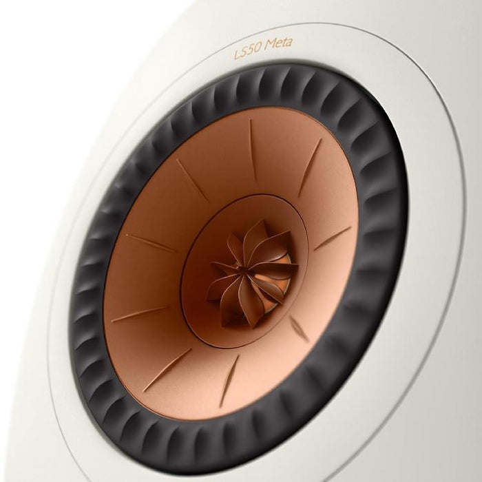 KEF LS50 META | Haut-parleurs HiFi Uni-Q 12e génération - Bass reflex 2 voies - Technologhie d'absorption Metamaterial - Blanc Minérale - Paire-SONXPLUS.com