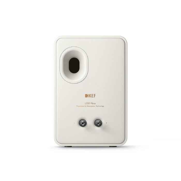 KEF LS50 META | Haut-parleurs HiFi Uni-Q 12e génération - Bass reflex 2 voies - Technologhie d'absorption Metamaterial - Blanc Minérale - Paire-SONXPLUS.com