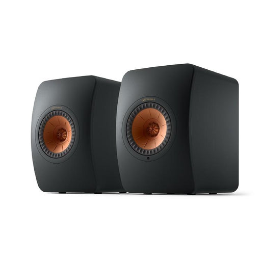 KEF LS50 WIRELESS II | Haut-parleurs HiFi Sans fil - Absorption des métamatériaux - Noir Carbone - Paire-SONXPLUS.com