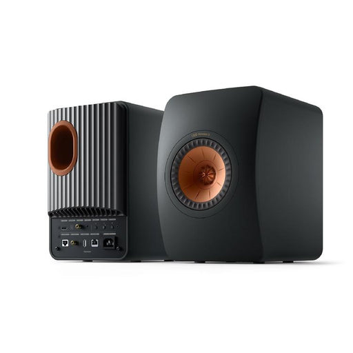 KEF LS50 WIRELESS II | Haut-parleurs HiFi Sans fil - Absorption des métamatériaux - Noir Carbone - Paire-SONXPLUS.com