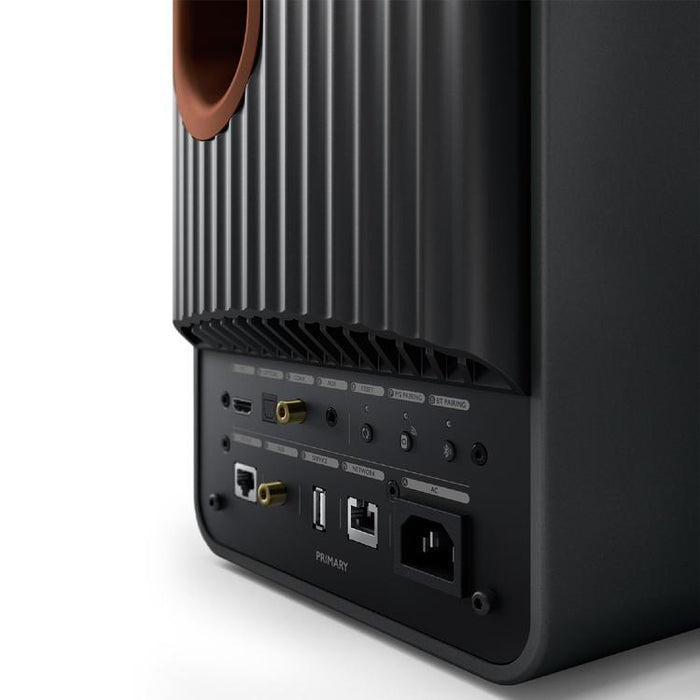 KEF LS50 WIRELESS II | Haut-parleurs HiFi Sans fil - Absorption des métamatériaux - Noir Carbone - Paire-SONXPLUS.com