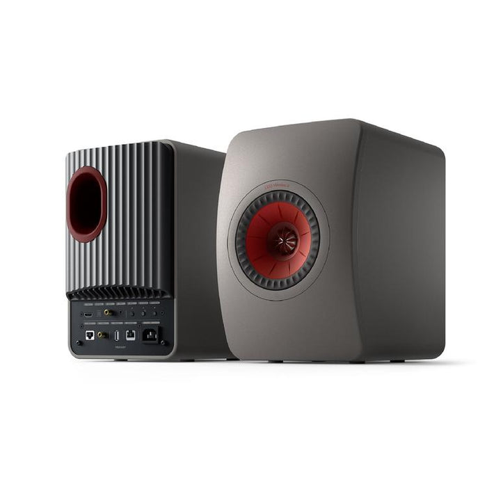 KEF LS50 WIRELESS II | Haut-parleurs HiFi Sans fil - Absorption des métamatériaux - Gris Titane - Paire-SONXPLUS.com