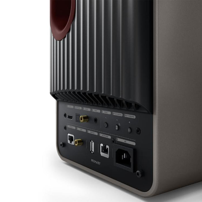 KEF LS50 WIRELESS II | Haut-parleurs HiFi Sans fil - Absorption des métamatériaux - Gris Titane - Paire-SONXPLUS.com