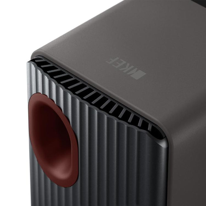 KEF LS50 WIRELESS II | Haut-parleurs HiFi Sans fil - Absorption des métamatériaux - Gris Titane - Paire-SONXPLUS.com