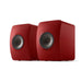 KEF LS50 WIRELESS II | Haut-parleurs HiFi Sans fil - Absorption des métamatériaux - Rouge Crimson - Paire-SONXPLUS.com