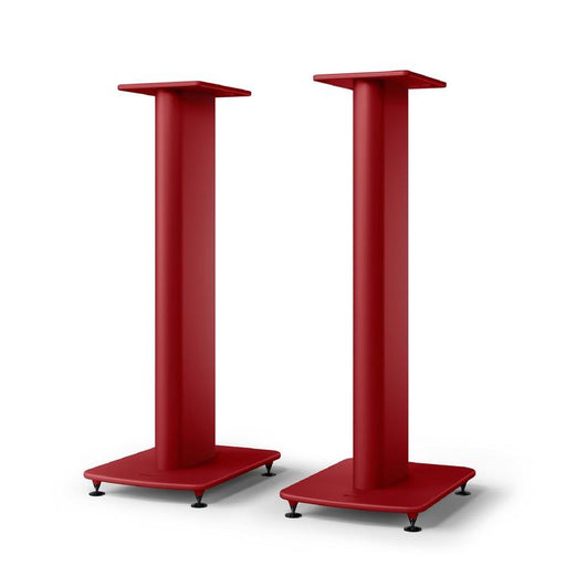 KEF S2 | Supports Haut-parleurs de plancher - Rouge Crimson - Paire-SONXPLUS.com