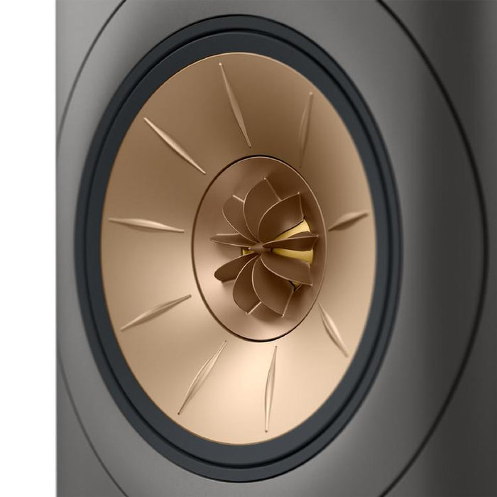 KEF LS60 WIRELESS | Haut-parleurs sur pieds HiFi sans fil - Tout-en-1 - Gris Titane - Paire-SONXPLUS.com