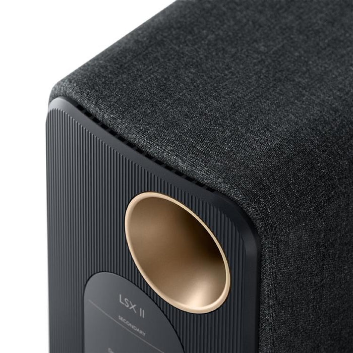 KEF LSX II | Haut-parleurs HiFi Sans fil - Compacte et versatile - Noir Carbone - Paire-SONXPLUS.com