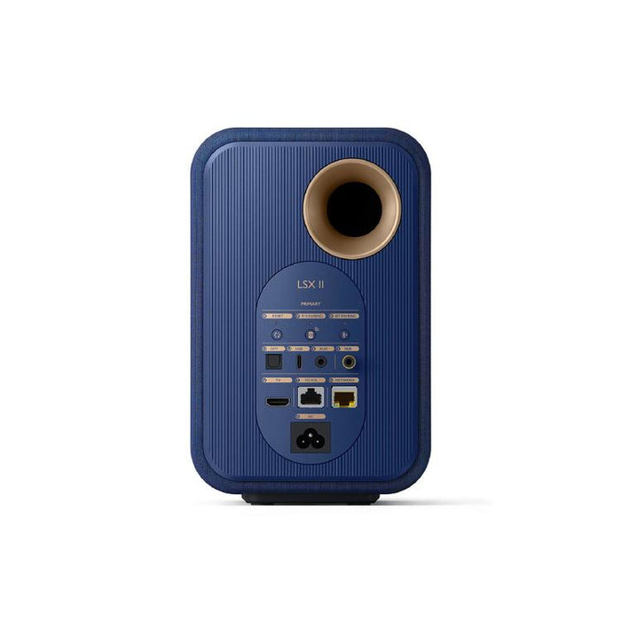 KEF LSX II | Haut-parleurs HiFi Sans fil - Compacte et versatile - Bleu Cobalt - Paire-SONXPLUS.com