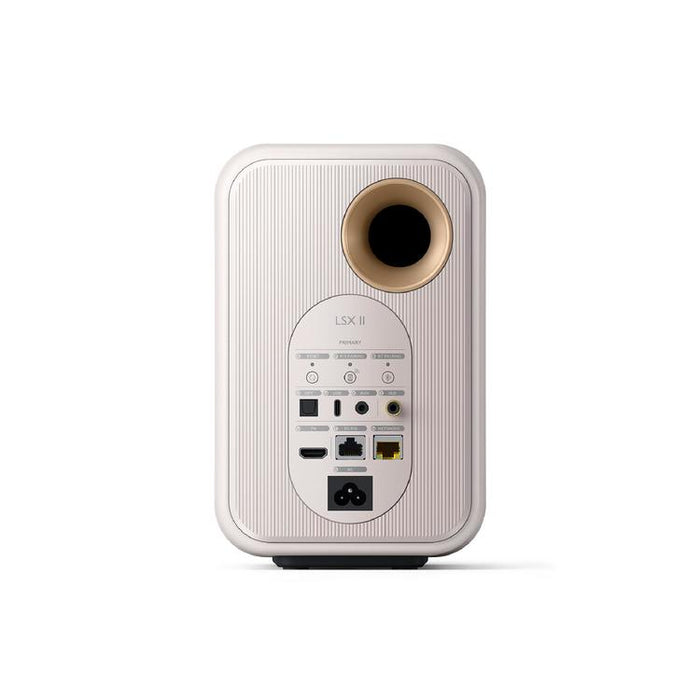 KEF LSX II | Haut-parleurs HiFi Sans fil - Compacte et versatile - Blanc Minérale - Paire-SONXPLUS.com