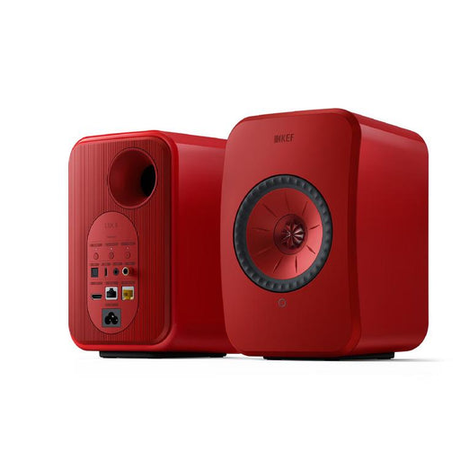 KEF LSX II | Haut-parleurs HiFi Sans fil - Compacte et versatile - Rouge Lave - Paire-SONXPLUS.com