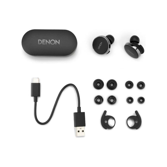 Denon PERL PRO | Écouteurs intra-auriculaires - Sans fil - Bluetooth - Technologie Masimo Adaptive Acoustic - Noir-SONXPLUS.com