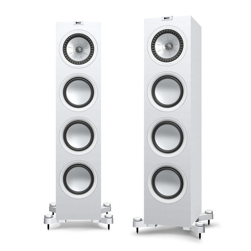 KEF Q750 | Haut-parleurs sur pieds - 2.5 Voies - Hi-Fi - Blanc Satin - Paire-SONXPLUS.com