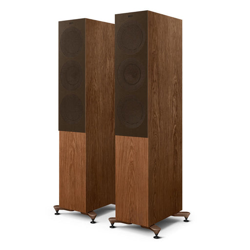 KEF R7 Meta | Haut-parleurs sur pieds - Bass Reflex 3 voies - Hi-Fi - Noyer - Paire-SONXPLUS.com